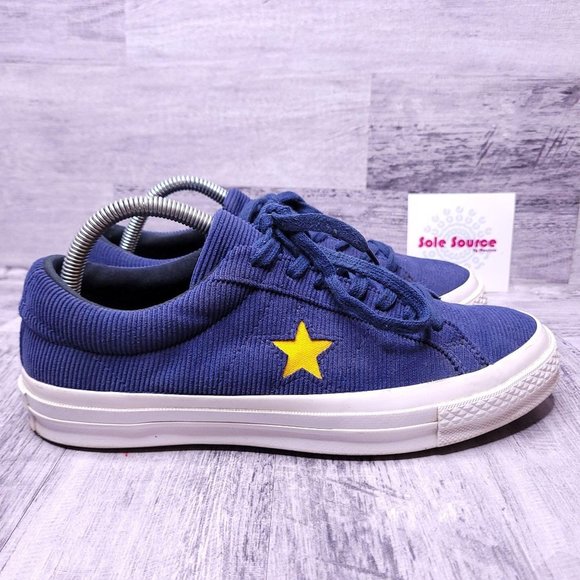 Converse One Star Ox Coduroy Low Top Sneaker Blue